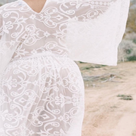 Sheer lace dress/cover up - Picture 2 of 6